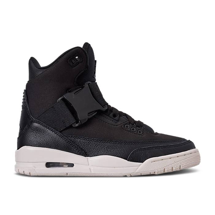 ナイキ　エアジョーダン Air Jordan 【 Wmns Jordan 3 Retro Explorer Xx 'Black Sail' Women Black/Black-Sail 】 レトロ レディース 黒色 ブラック｜スニケス