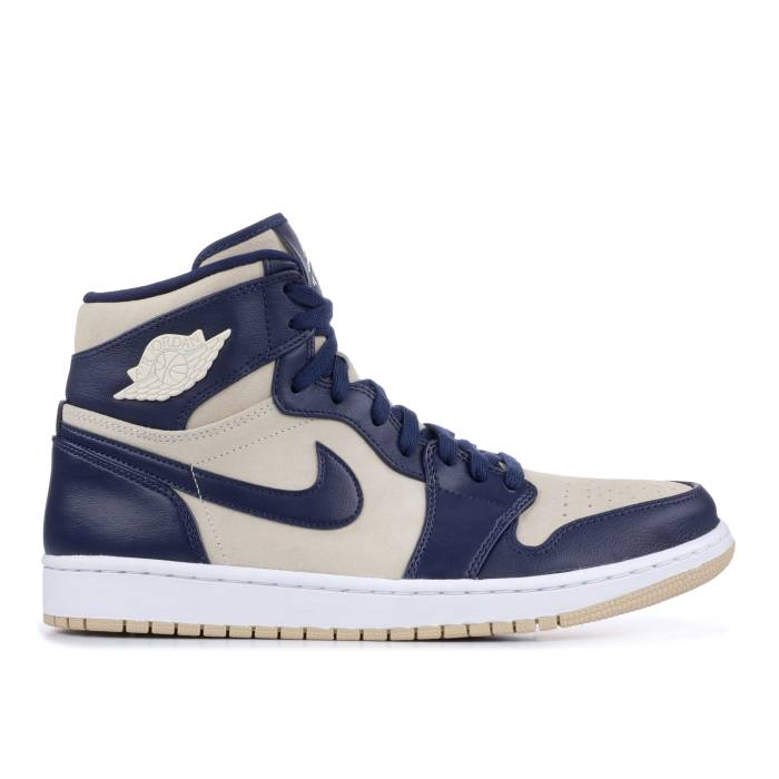 ナイキ エアジョーダン Air Jordan 【 Wmns Jordan 1 High \u0027Navy Cream\u0027 Women Midnight Navy/Light Cream-White 】 ご機嫌 レディース 紺色 米国海軍