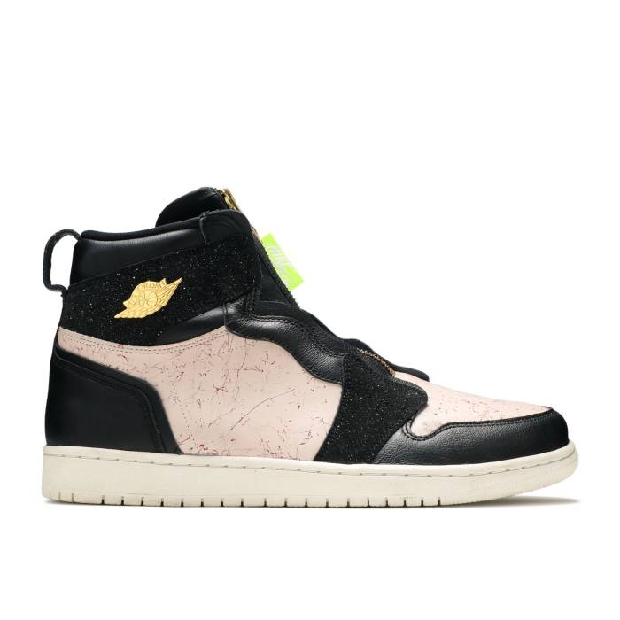 ナイキ　エアジョーダン Air Jordan 【 Wmns Jordan 1 High Zip 'Silt Red' Women Black/Metallic Gold-Phantom-Silt Red 】 ハイ レディース 黒色 ブラック Red 赤・レッド