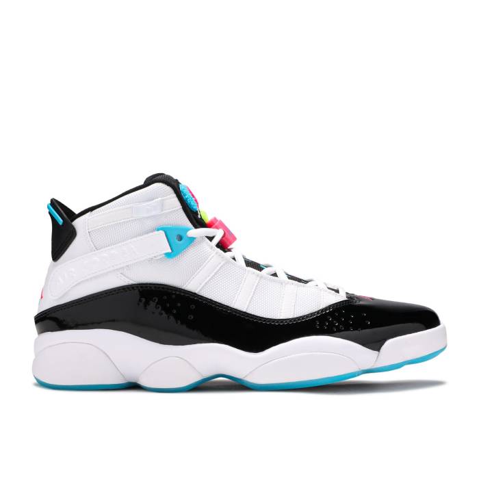 ナイキ　エアジョーダン Air Jordan 【 Jordan 6 Rings 'South Beach' Men White/Hyper Pink-Light Blue Fury-Black 】 リング メンズ 白色 ホワイト 青色 ブルー