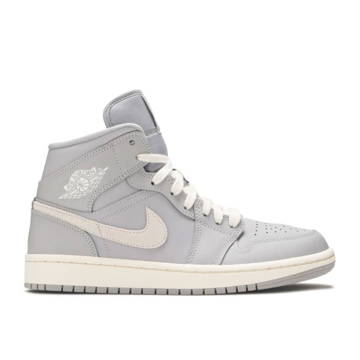 ナイキ エアジョーダン Air Jordan 【 Wmns Jordan 1 Mid \u0027Grey Light Bone\u0027 Women Grey/Light Bone 】 ミッド レディース 薄墨色 薄墨色