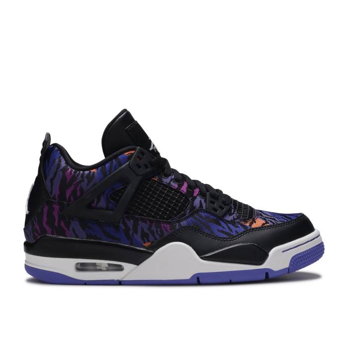 ナイキ エアジョーダン Air Jordan 【 Jordan 4 Retro Se Gg 'Rush Violet' Youth Black/White/Rush Violet/Racer Blue 】 レトロ ジュニア キッズ 黒色 ブラック 白色 ホワイト rush ラッシュ 紫・バイオレット 青色 ブ|スニケス
