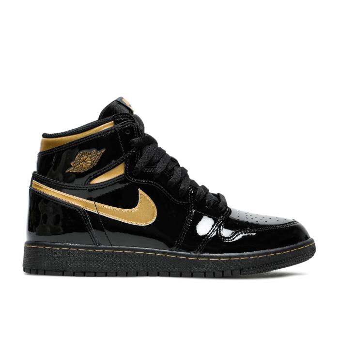 ナイキ エアジョーダン Air Jordan 【 Jordan 1 Retro High Og \u0027Black Metallic Gold\u0027 Men Black/Black/Metallic Gold 】 レトロ ご機嫌 メンズ 黒いこと 黒いこと ゴールド