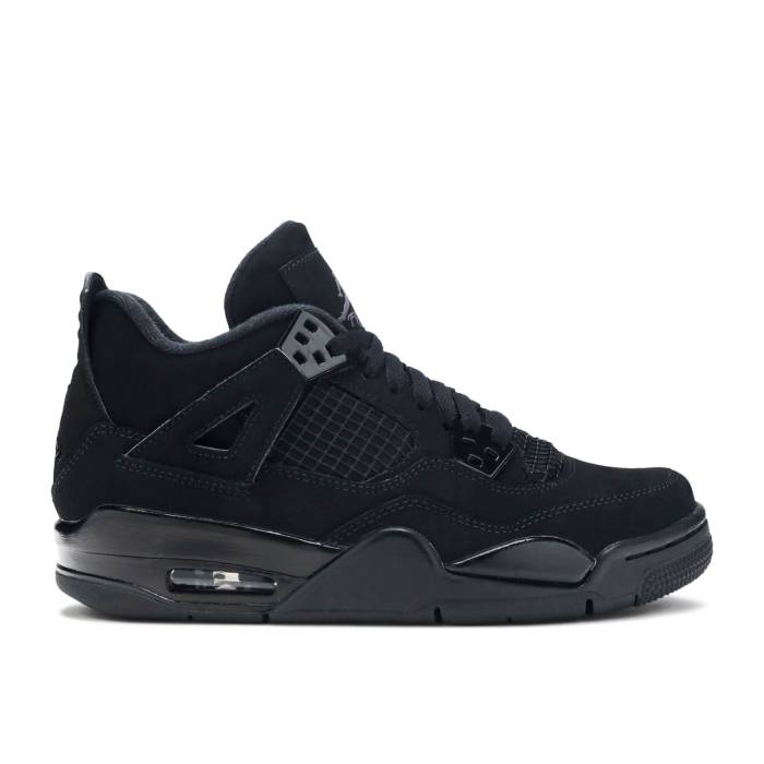 ナイキ エアジョーダン Air Jordan 【 Jordan 4 Retro ガウス \u0027Black Cat\u0027 2020 Youth Black/Black/Light Graphite 】 レトロ 御坊っちゃん キッズ 黒いこと 黒いこと