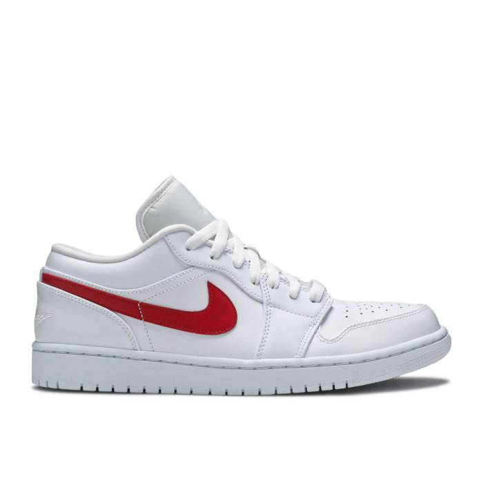 ナイキ エアジョーダン Air Jordan 【 Wmns Jordan 1 Low University Red Women White/University Red 】 Red 赤・レッド レディース 白色 ホワイト Red 赤・レッド