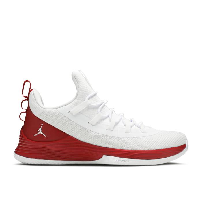 ナイキ エアジョーダン Air Jordan 【 Jordan Ultra.fly 2 Low \u0027White Gym Red\u0027 Men White/White/Gym Red 】 メンズ 白いこと 白いこと Red 赤・赤いこと