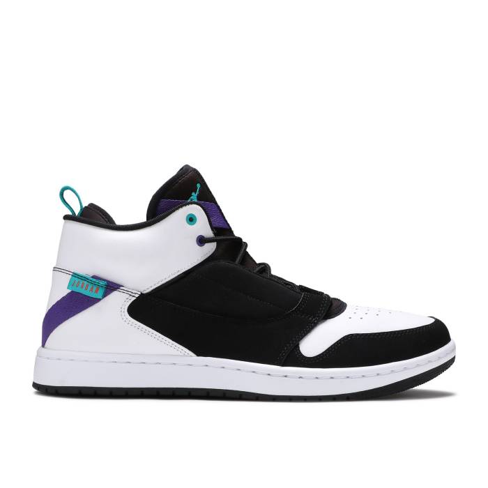 ナイキ エアジョーダン Air Jordan 【 Jordan Fadeaway \u0027Black White\u0027 Men Black/White/Court Purple/Turbo Green 】 メンズ 黒いこと 黒いこと 白いこと 白いこと 厚地の外套 Purple 紫・パープル ターボ green 緑・緑であること