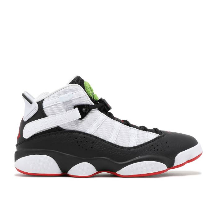 ナイキ エアジョーダン Air Jordan 【 Jordan 6 Rings \u0027ヘリウム Got Game\u0027 Men Black/University Red/White 】 輪っか メンズ 黒いこと 黒いこと Red 赤・赤いこと 白いこと 白いこと