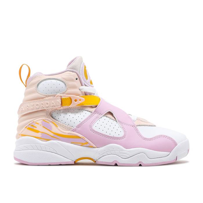 ナイキ エアジョーダン Air Jordan 【 Jordan 8 Retro Gs Light Arctic Pink Youth Orange Pearl/White/University Gold/Light Arctic Pink 】 レトロ ジュニア キッズ orange 橙・オレンジ パール 白色 ホワイト ゴールド pin