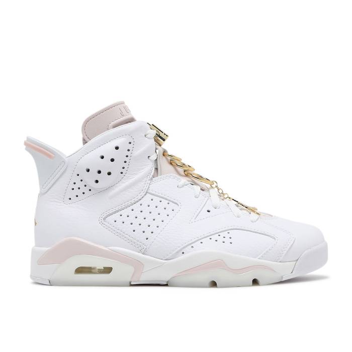 ナイキ エアジョーダン Air Jordan 【 Wmns Jordan 6 Retro \u0027Gold Hoops\u0027 Women White/Sail/Metallic Gold/Barely Rose 】 レトロ レディース 白いこと 白いこと ゴールド Rose サクラ色