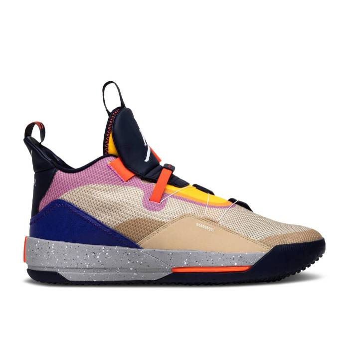 ナイキ　エアジョーダン Air Jordan 【 Jordan 33 Pf 'Visible Utility' Men Desert Ore/White/Black/Dark Concord 】 メンズ 白色 ホワイト 黒色 ブラック コンコルド・コンコード
