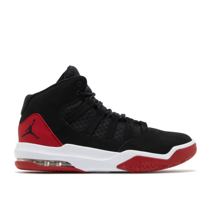 ナイキ エアジョーダン Air Jordan 【 Jordan Max Aura \u0027Black Gym Red\u0027 Men Black/Black/Gym Red 】 マックス 雰囲気 メンズ 黒いこと 黒いこと Red 赤・赤いこと