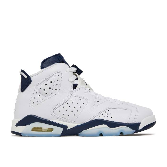 ナイキ エアジョーダン Air Jordan 【 Jordan 6 Retro ガウス \u0027Midnight Navy\u0027 2022 Youth White/Midnight Navy 】 レトロ 御坊っちゃん キッズ 白いこと 白いこと 紺色 米国海軍 スニーカー-靴-キッズファッション