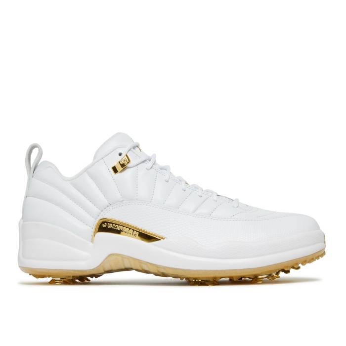 ナイキ エアジョーダン Air Jordan 【 Jordan 12 Low Golf Masters Men White/Metallic Gold/Malachite/White 】 golf ゴルフ メンズ 白色 ホワイト ゴールド