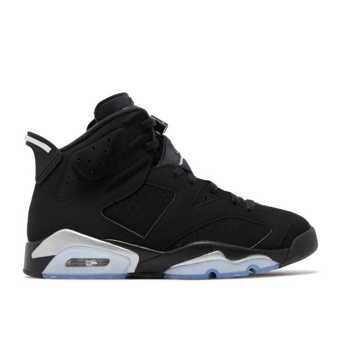 ナイキ エアジョーダン Air Jordan 【 Jordan 6 Retro \u0027Chrome\u0027 Men Black/Metallic Silver/Black 】 レトロ メンズ 黒いこと 黒いこと Silver しろがね色・しろがね色