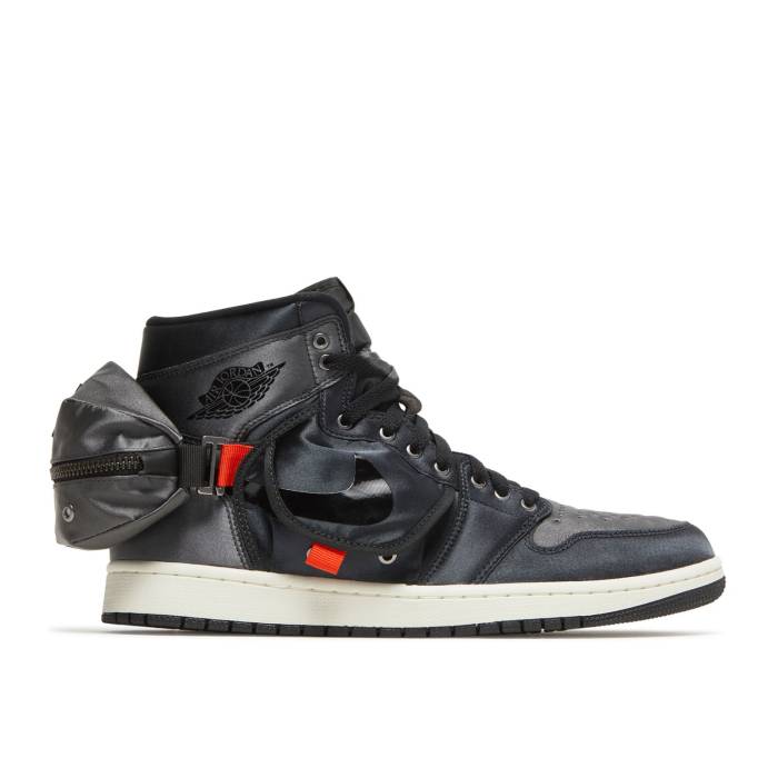 ナイキ エアジョーダン Air Jordan 【 Jordan 1 Retro High Utility \u0027Stash\u0027 Men Black/Anthracite/Sail/Off Noir 】 レトロ 御機嫌 メンズ 黒いこと 黒いこと