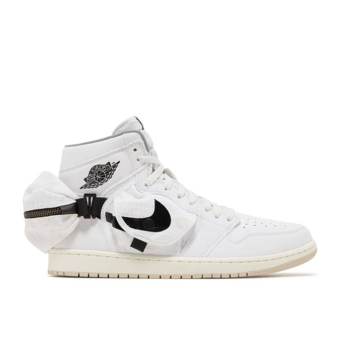 ナイキ エアジョーダン Air Jordan 【 Jordan 1 Retro High Utility \u0027White Black\u0027 Men White/Black/Sail 】 レトロ ご機嫌 メンズ 白いこと 白いこと 黒いこと 黒いこと