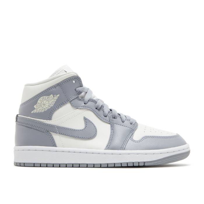 ナイキ エアジョーダン Air Jordan 【 Wmns Jordan 1 Mid \u0027Stealth\u0027 Women Sail/Stealth/White 】 ミッド レディース ステルス 白いこと 白いこと