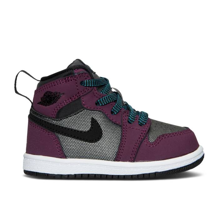 ナイキ　エアジョーダン Air Jordan 【 Jordan 1 Retro High Gt 'Mulberry' Infant Mulberry/Dark Grey/Black/Blue Lagoon 】 レトロ ハイ キッズ ベビー マタニティ ベビーファッション 靴 スニーカー ベビー 灰色 グレ画像