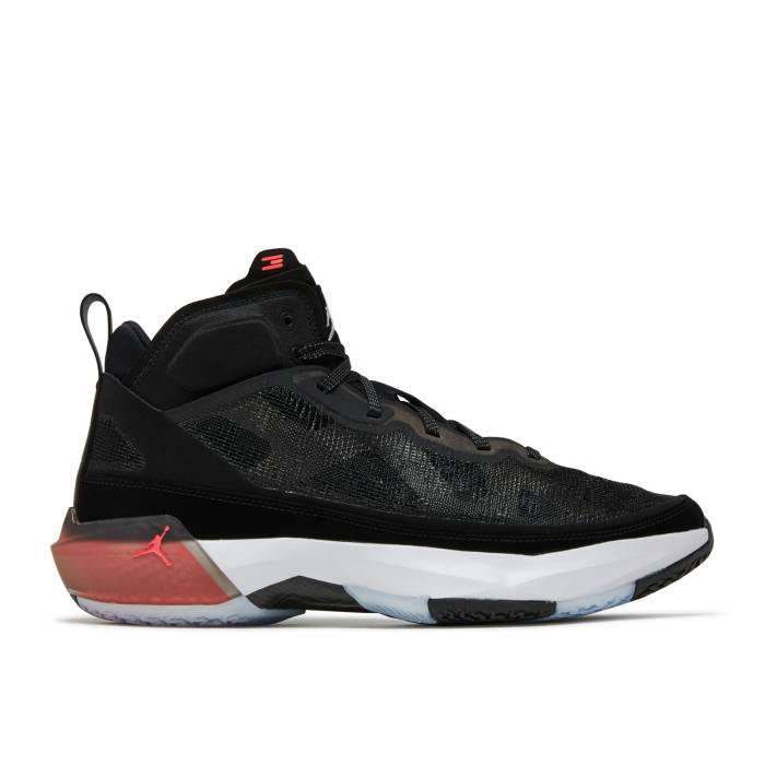 ナイキ エアジョーダン Air Jordan 【 Jordan 37 \u0027Black Hot Punch\u0027 Men Black/White/Hot Punch/Multi-Color 】 メンズ 黒いこと 黒いこと 白いこと 白いこと