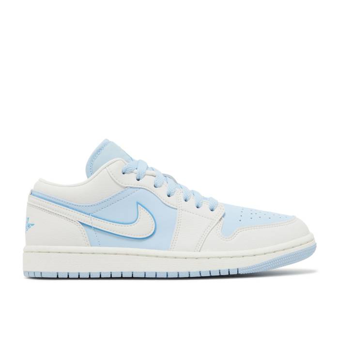 ナイキ エアジョーダン Air Jordan 【 Wmns Jordan 1 Low Se \u0027Reverse Ice Blue\u0027 Women Sail/Dark Powder Blue/Ice Blue 】 レディース 青味 青み