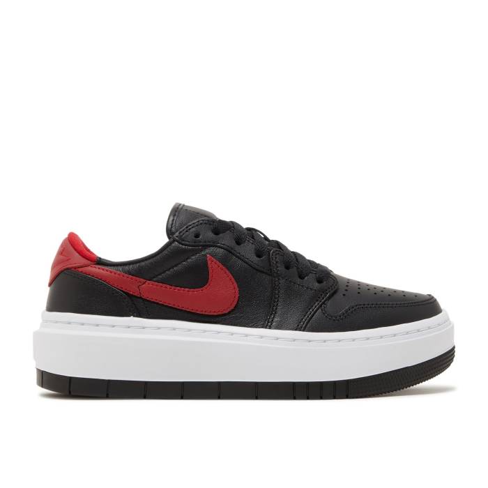 ナイキ エアジョーダン Air Jordan 【 Wmns Jordan 1 Elevate Low \u0027Black Gym Red\u0027 Women Black/White/Gym Red 】 レディース 黒いこと 黒いこと 白いこと 白いこと Red 赤・赤いこと