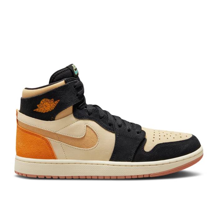 ナイキ エアジョーダン Air Jordan 【 Jordan 1 High Zoom Comfort 2 Muslin Vivid Orange Men Muslin/Celestial Gold/Black/Vivid Orange/Sail 】 ハイ ズーム メンズ ゴールド 黒色 ブラック orange 橙・オレンジ