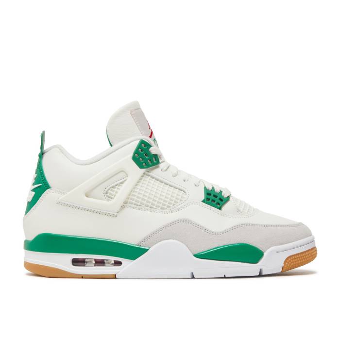 ナイキ エアジョーダン Air Jordan 【 Nike Sb X Jordan 4 Retro Sp Pine Green Men Sail/Pine Green/Neutral Grey/White 】 エスビー レトロ メンズ green 緑・グリーン 灰色 グレー 白色 ホワイト