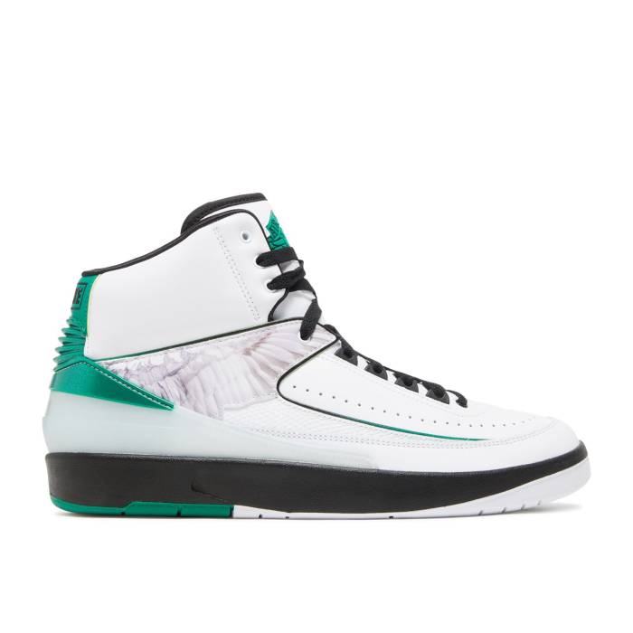 ナイキ エアジョーダン Air Jordan 【 Jordan 2 Retro \u0027\"H\"" Wings\u0027 Men White/Malachite/Black 】 レトロ メンズ 白いこと 白いこと 黒いこと 黒いこと"