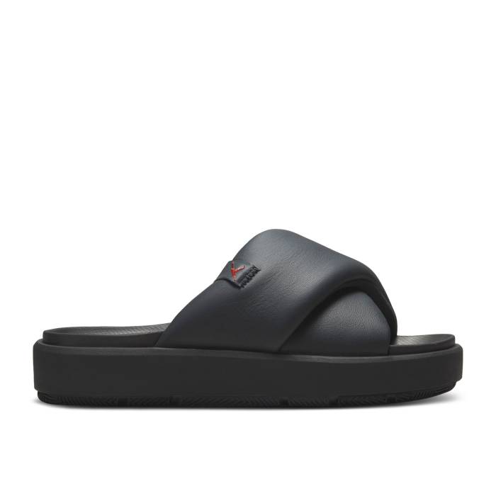 ナイキ エアジョーダン Air Jordan 【 Wmns Jordan Sophia Slide 'Off Noir Fire Red' Women Off Noir/Black/Fire Red 】 Slide サンダル ファイア レディース 黒色 ブラック ファイア Red 赤・レッド|スニケス