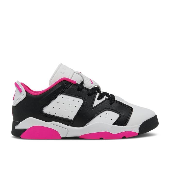ナイキ エアジョーダン Air Jordan 【 Jordan 6 Retro Low Ps \u0027Fierce Pink\u0027 Youth Black/Fierce Pink/White 】 レトロ 御坊っちゃん キッズ 黒いこと 黒いこと pink サクラ色 白いこと 白いこと 靴-キッズファッション-スニーカー