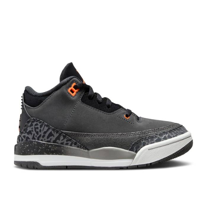 ナイキ エアジョーダン Air Jordan 【 Jordan 3 Retro Ps \u0027Fear\u0027 2023 Youth Night Stadium/Total Orange/Black 】 レトロ 御坊っちゃん キッズ ナイト爵 闘技場 orange 橙・オレンジ色 黒いこと 黒いこと