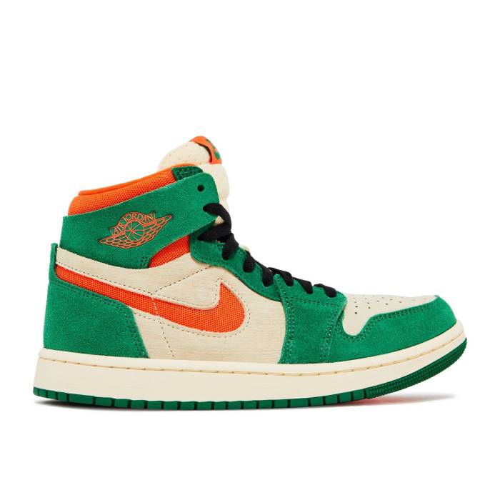 ナイキ エアジョーダン Air Jordan 【 Wmns Jordan 1 High Zoom Comfort 2 \u0027Pine Green\u0027 Women Pine Green/Muslin/Black/Orange Blaze 】 御機嫌 望遠レンズ レディース green 緑・緑であること 黒いこと 黒いこと orange 橙・オレンジ色