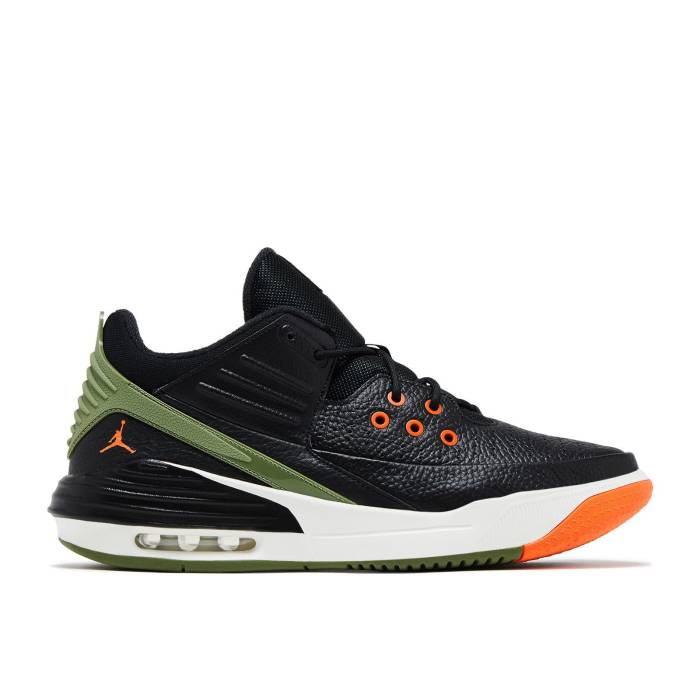 ナイキ　エアジョーダン Air Jordan 【 Jordan Max Aura 5 'Black Sky J Light Olive' Men Black/Bright Mandarin/Sail/Sky J Light Olive 】 マックス オーラ スカイ メンズ 黒色 ブラック スカイ olive オリーブ