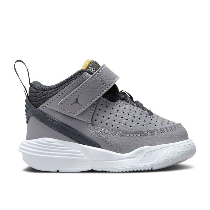 ナイキ エアジョーダン Air Jordan 【 Jordan Max Aura 5 Td \u0027Cement Grey Anthracite\u0027 Infant Cement Grey/Topaz Gold/White/Anthracite 】 マックス 佇まい 薄墨色 薄墨色 もの言う花 薄墨色・シメント 薄墨色 薄墨色 ゴールド 白いこと