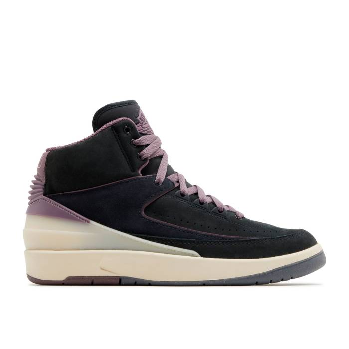 ナイキ エアジョーダン Air Jordan 【 Wmns Jordan 2 Retro \u0027Off Noir Mauve\u0027 Women Off Noir/Sky J Mauve/Guava Ice/Cool Grey 】 レトロ レディース 天の原 冷やりとした 薄墨色 薄墨色