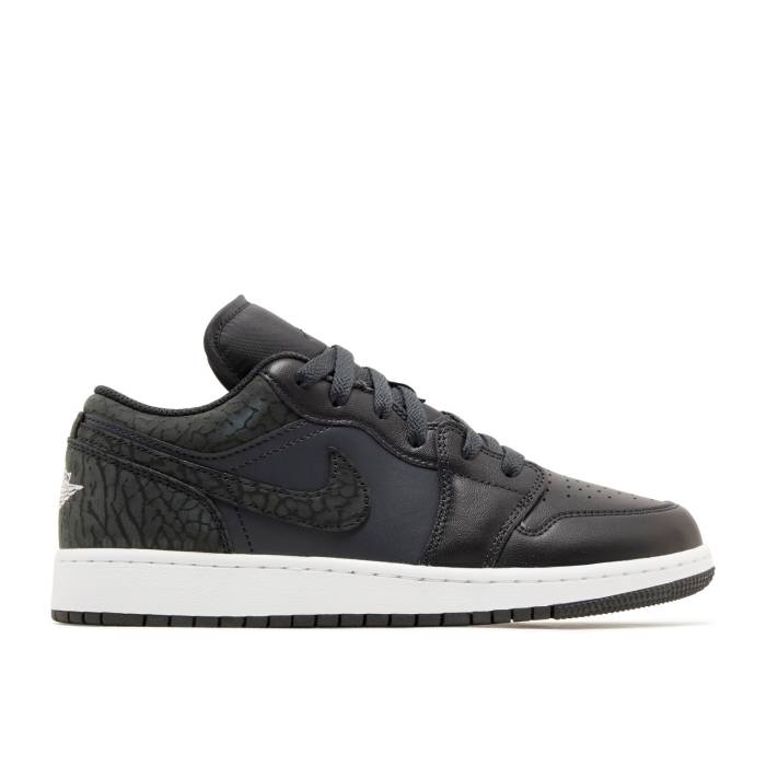 ナイキ エアジョーダン Air Jordan 【 Jordan 1 Low Se ガウス \u0027Black Elephant\u0027 Youth Off Noir/White/Black/Black 】 御坊っちゃん キッズ 白いこと 白いこと 黒いこと 黒いこと
