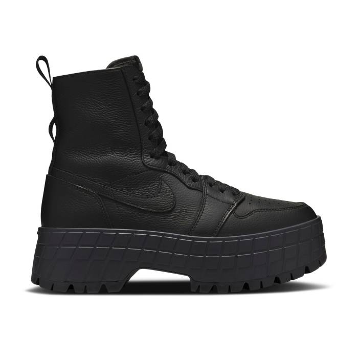 ナイキ エアジョーダン Air Jordan 【 Wmns Jordan 1 High Brooklyn \u0027Triple Black\u0027 Women Black/Flat Pewter/Black 】 ご機嫌 ブルックリン レディース 黒いこと 黒いこと