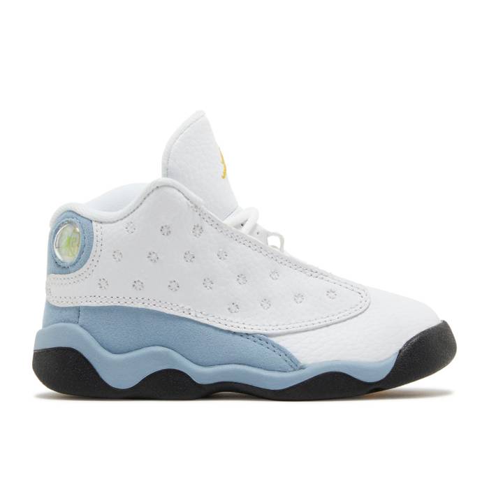 ナイキ エアジョーダン Air Jordan 【 Jordan 13 Retro Td \u0027Blue Grey\u0027 Infant White/Yellow Ochre/Blue Grey/Black 】 13 サー青二才 レトロ もの言う花 白いこと 白いこと yellow 黄味がかった・黄色 青碧 青碧 薄墨色 薄墨色 黒