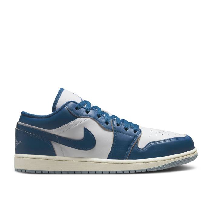 ナイキ エアジョーダン Air Jordan 【 Jordan 1 Low Se 'Industrial Blue' Men White/Industrial Blue/Blue Grey/Sail 】 メンズ 白色 ホワイト 青色 ブルー 灰色 グレー|スニケス