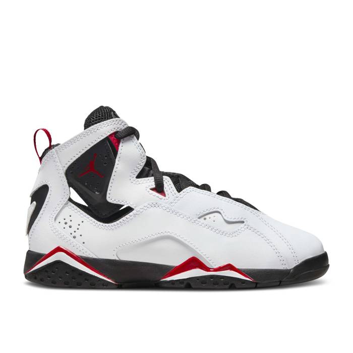 ナイキ　エアジョーダン Air Jordan 【 Jordan True Flight Ps 'Cardinal' Youth White/Black/Varsity Red 】 Flight フライト ジュニア キッズ 白色 ホワイト 黒色 ブラック Red 赤・レッド｜スニケス