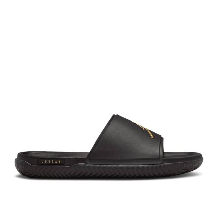ナイキ エアジョーダン Air Jordan 【 Jordan Jumpman Slide 'Black Metallic Gold' Men Black/Black/Metallic Gold 】 Jumpman ジャンプマン Slide サンダル メンズ 黒色 ブラック ゴールド|スニケス