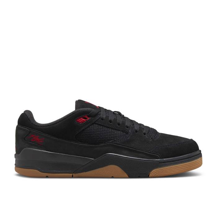 ナイキ エアジョーダン Air Jordan 【 Jordan Flight Court \u0027Black Red Gum\u0027 Men Black/Gum Medium Brown/Varsity Red 】 Flight 飛行 厚地の外套 Red 赤・赤いこと メンズ 黒いこと 黒いこと 赤銅色 赤銅色 Red 赤・赤いこと