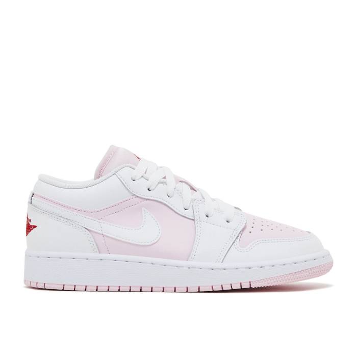 ナイキ エアジョーダン Air Jordan 【 Jordan 1 Low ガウス \u0027Pink Foam\u0027 Youth Pink Foam/Fire Red/White 】 御坊っちゃん キッズ pink サクラ色 火の手 Red 赤・赤いこと 白いこと 白いこと
