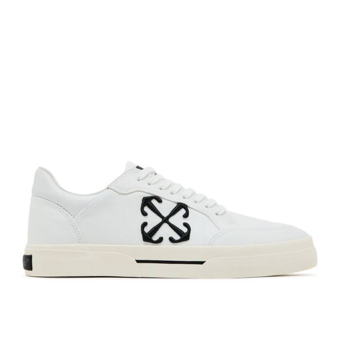 象牙色 Off-White 【 New Low Vulcanized \u0027White Black\u0027 Men White/Black 】 メンズ 白いこと 白いこと 黒いこと 黒いこと