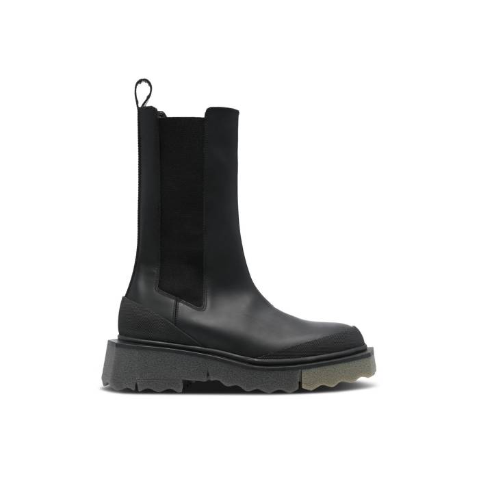 象牙色 Off-White 【 Wmns Sponge Chelsea Boot \u0027Black\u0027 Women Black 】 ブーツ レディース 黒いこと 黒いこと