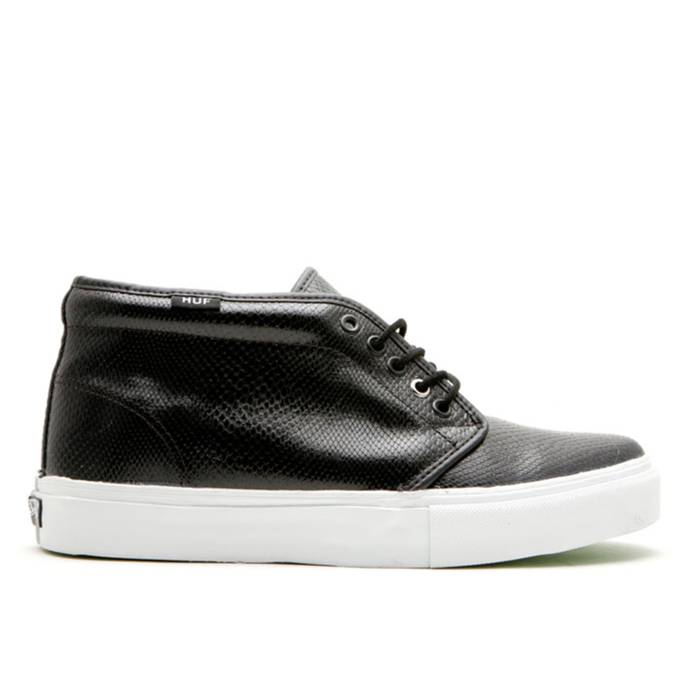 ヴァンズ Vans 【 Huf X Chukka Boot Lx Men Black/Lime Fizz 】 HUF ハフ チャッカ ブーツ メンズ 黒いこと 黒いこと 菩提樹