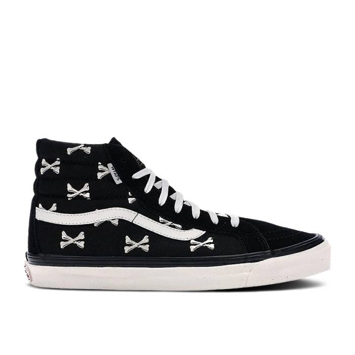 ヴァンズ Vans 【 Wtaps X Og Sk8-Hi Lx 'Bones' Men Black/White 】 ダブルタップス スケートハイ メンズ 黒色 ブラック 白色 ホワイト