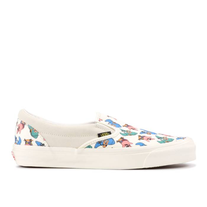 ヴァンズ Vans 【 Og Classic Slip-On Lx \u0027Spongebob\u0027 Men White/Yellow 】 古典派音楽 slip-on スリッポン メンズ 白いこと 白いこと yellow 黄味がかった・黄色