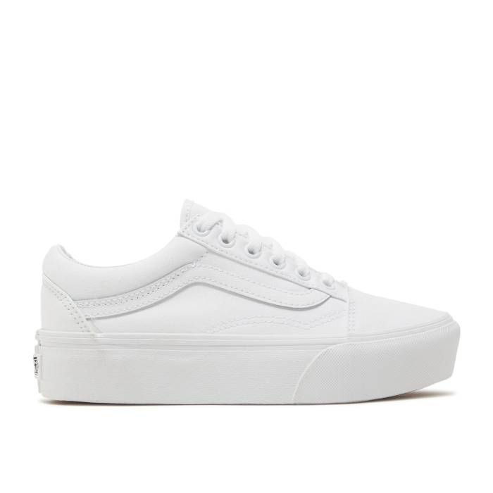 ヴァンズ Vans 【 Old Skool Platform \u0027True White\u0027 Men True White 】 メンズ 白いこと 白いこと